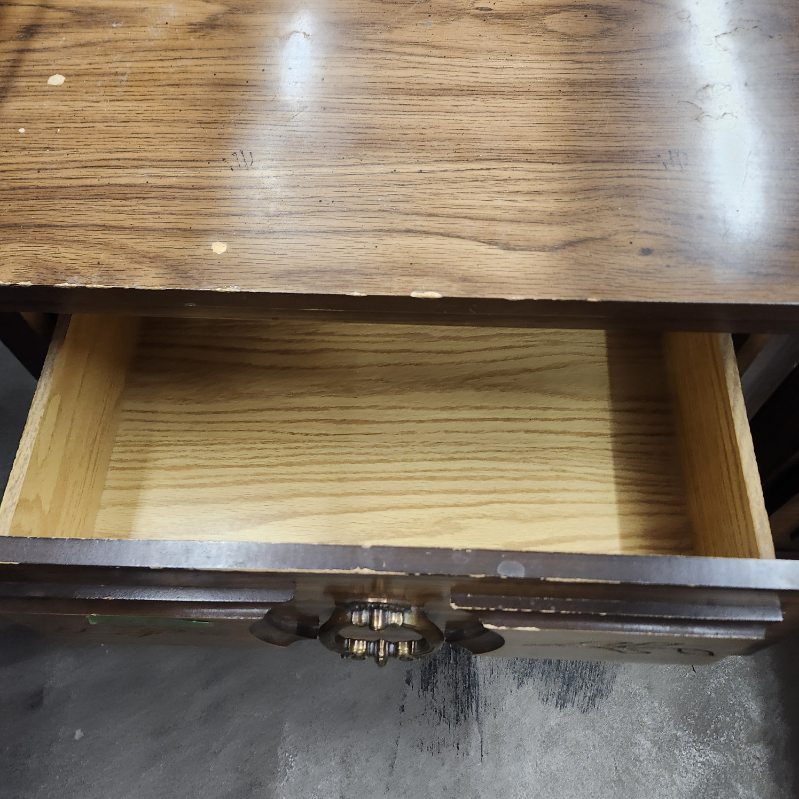 Pair of Nightstands 2-Drawer End Tables Vintage