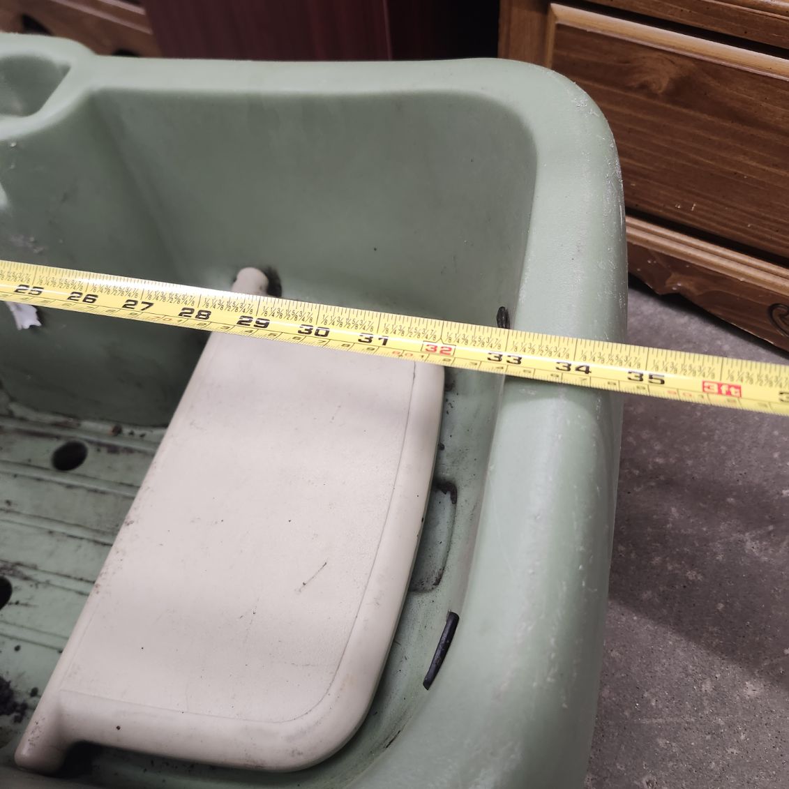 Kids Wagon Trailer Green Plastic Outdoor Toy