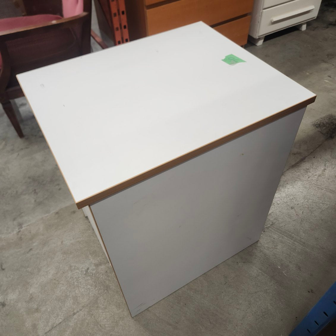 2-Drawer File Cabinet White Office Storage Unit