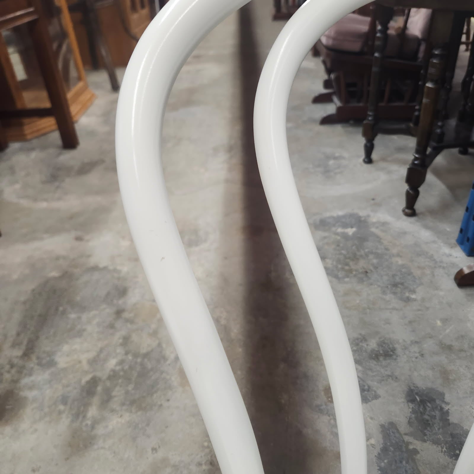 Pair of White Bentwood Cafe Dining Chairs