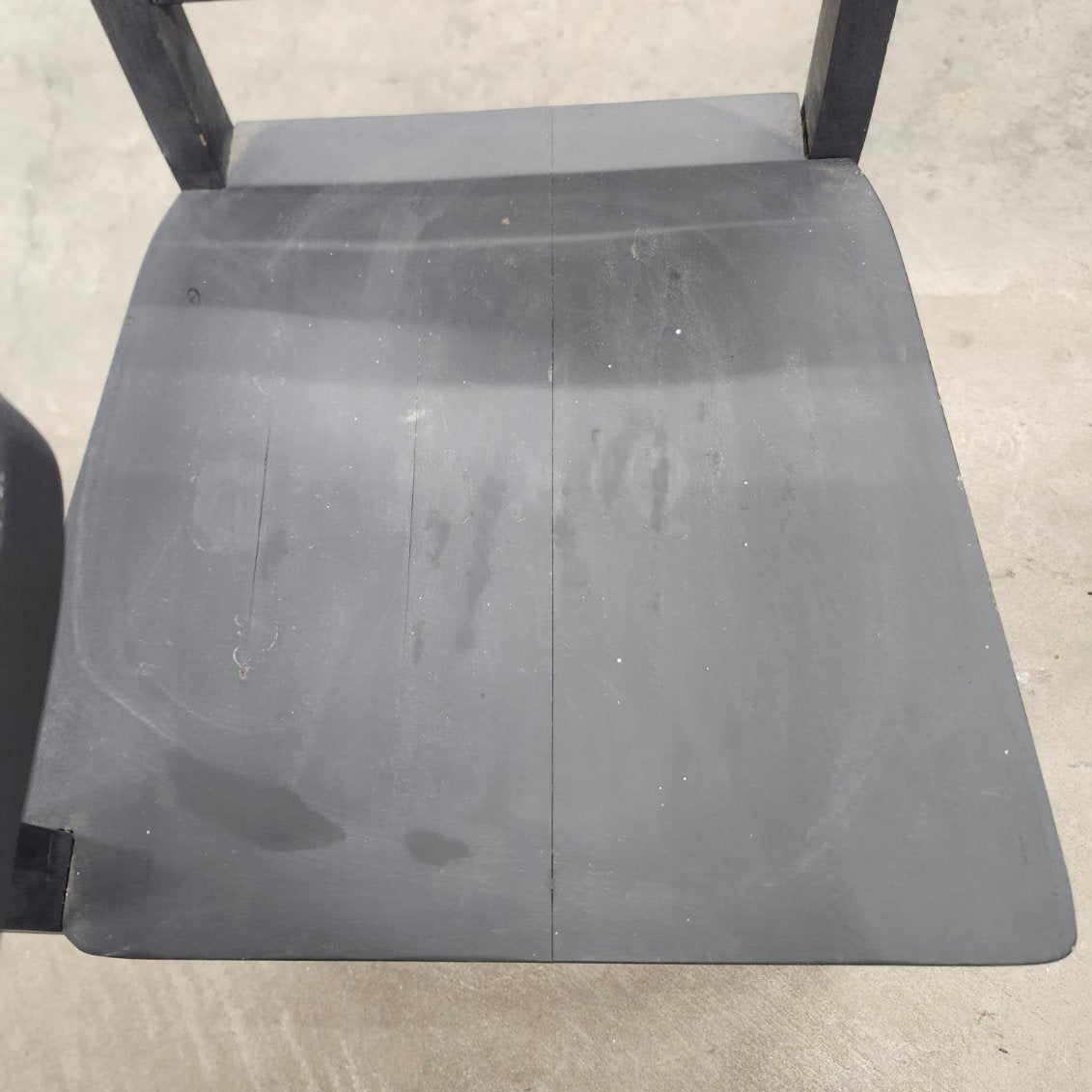 Vintage School Desk Chair Wood Tablet Arm