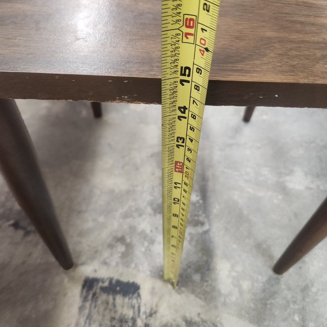 Mid-Century Modern End Table Side Table Brown