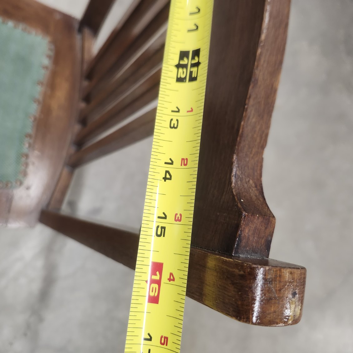 Antique Dining Chair Mission Style Slatted Wood