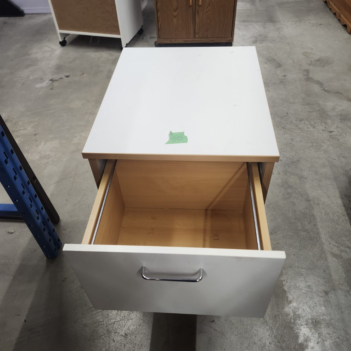 2-Drawer File Cabinet White Office Storage Unit
