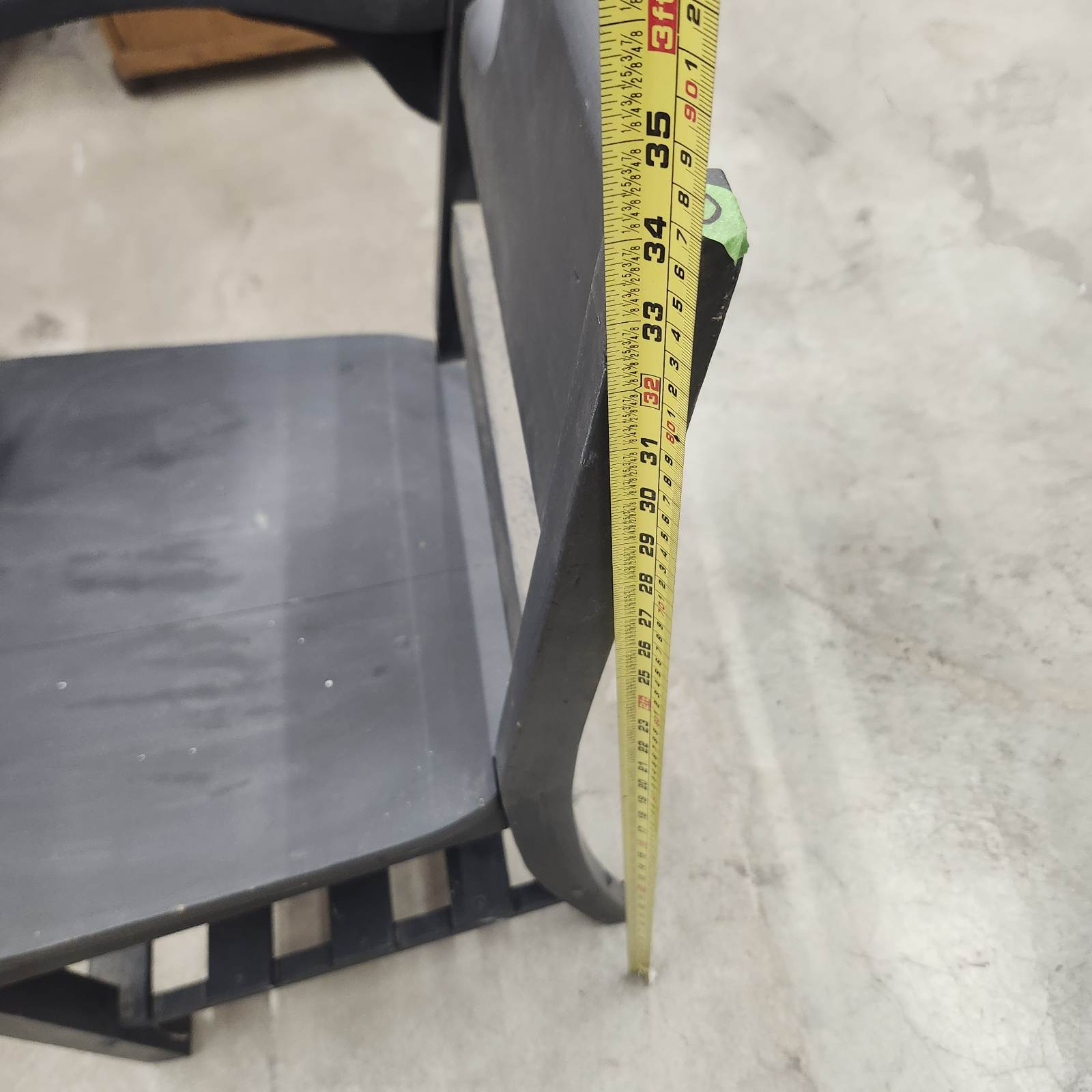 Vintage School Desk Chair Wood Tablet Arm