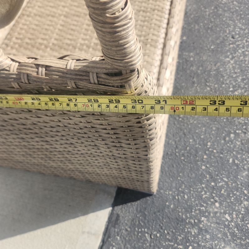 Patio couch with awning