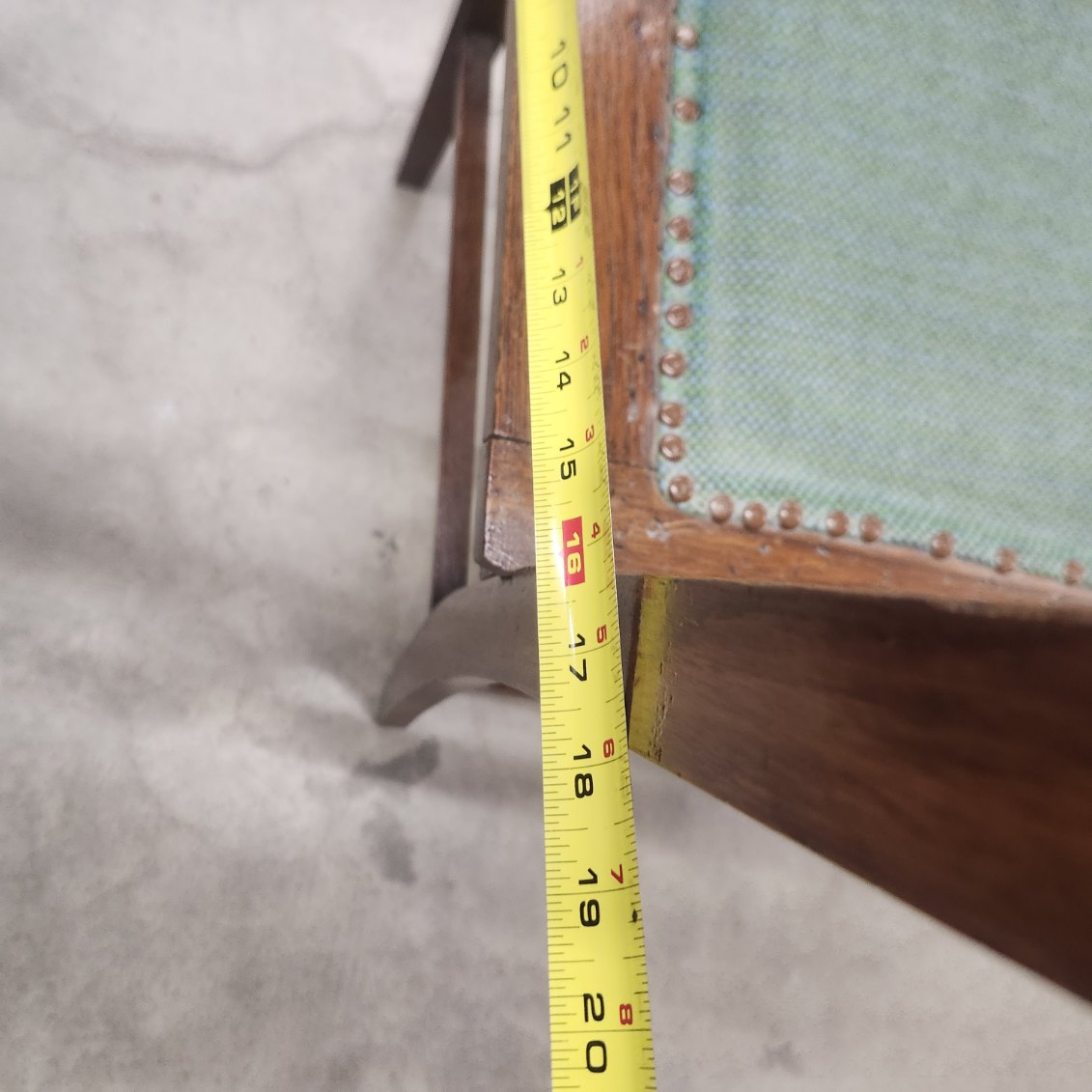 Antique Dining Chair Mission Style Slatted Wood