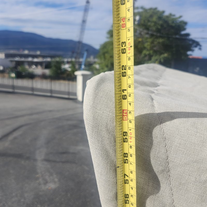 Patio couch with awning