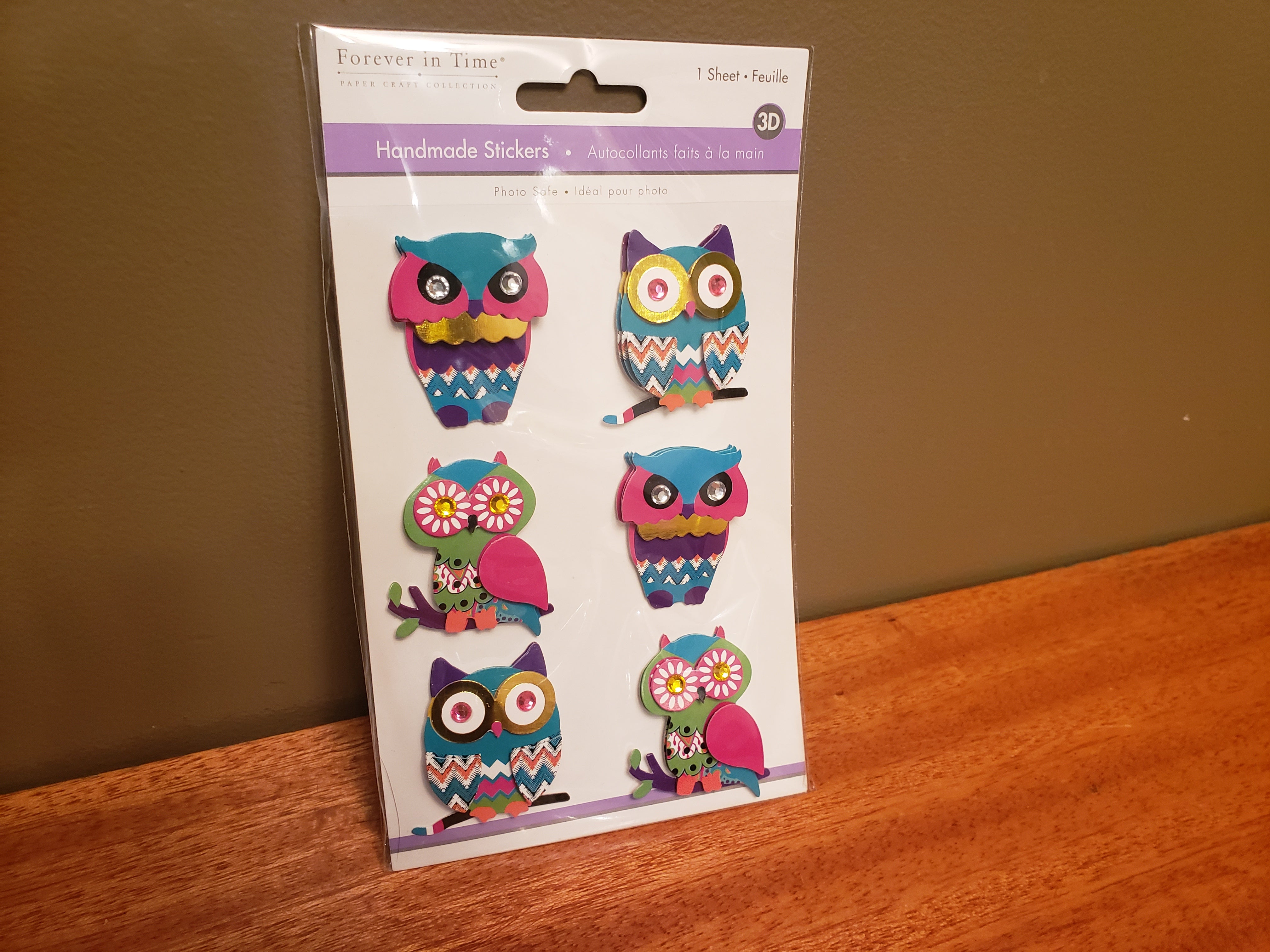 Brand New 3D Stickers OWLS