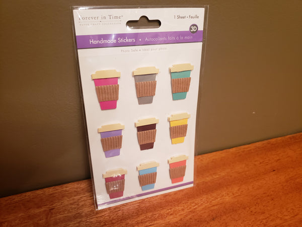 Brand New 3D Stickers COFFEE CUPS