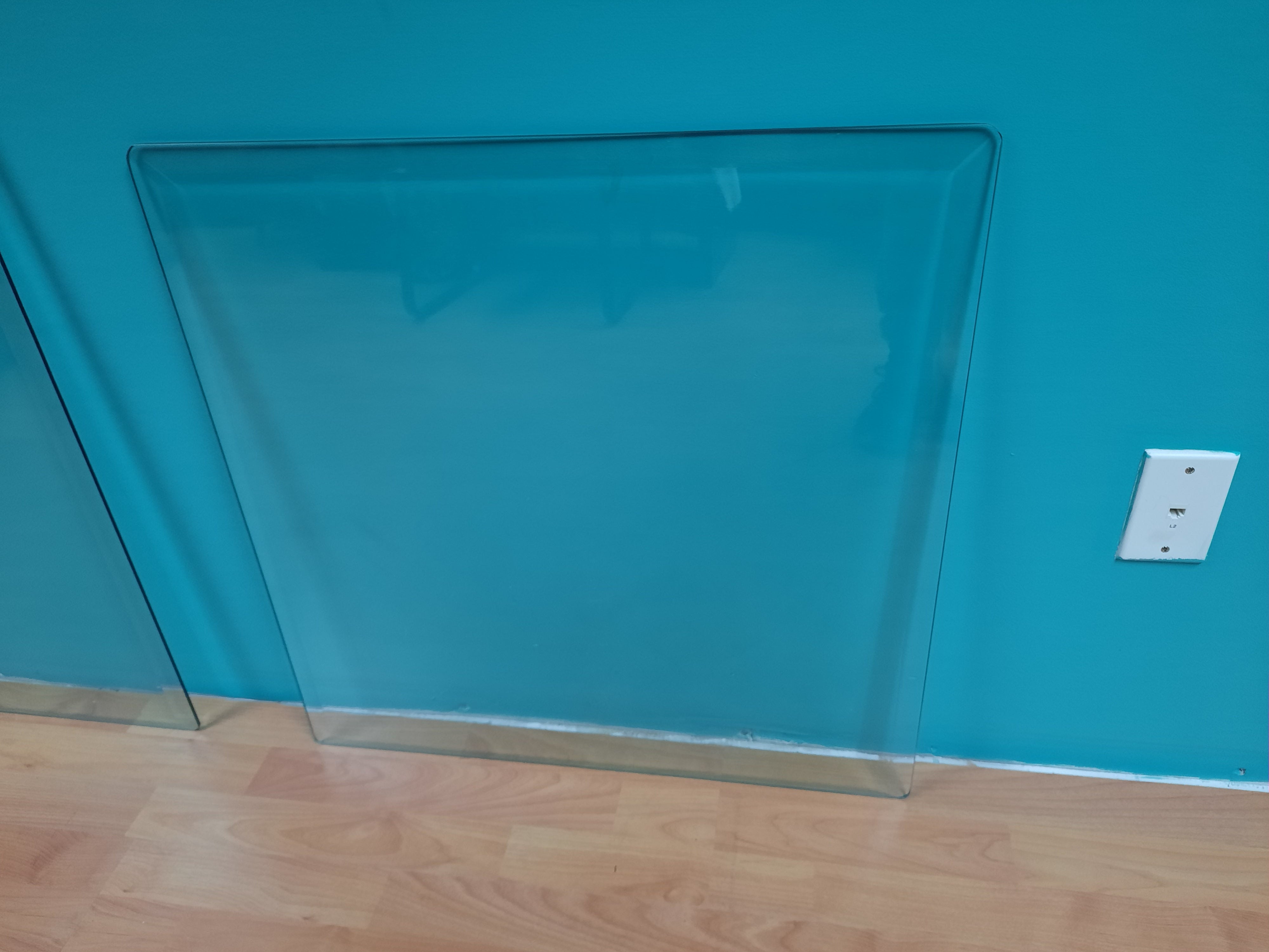 Thick Beveled Glass Topper